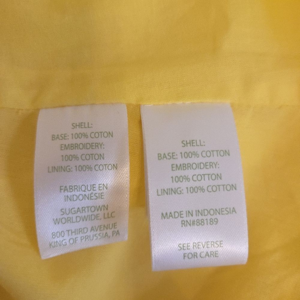 Lilly Pulitzer Kenna Shirtdress Oversize Pinwheel Eyelet Resort Yellow Size 6 - Picture 7 of 11
